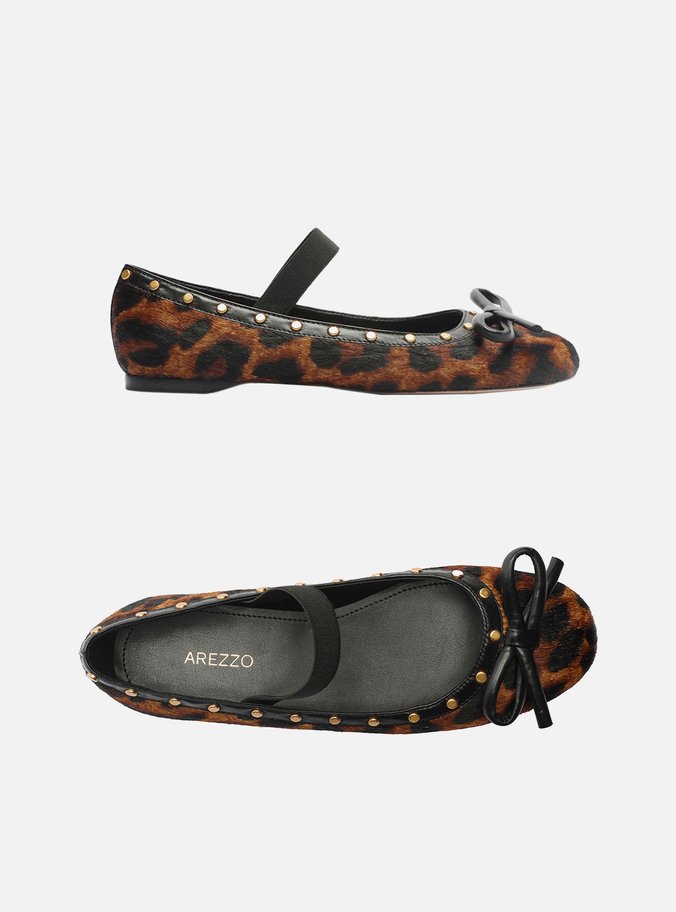Sapatilha Boneca Animal Print Elástico