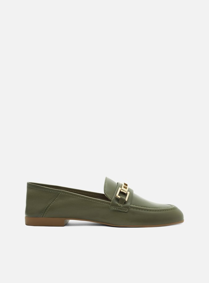 Mocassim Verde Salto Rasteiro