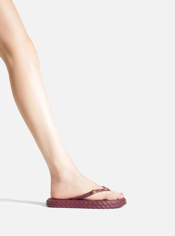 Chinelo Bordô Marrocos Pedras Flip Flop