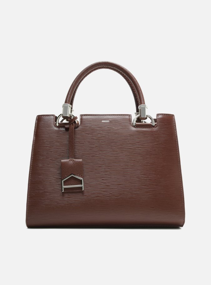 Bolsa Tote Marrom Couro Abraccio Grande Nero Brown