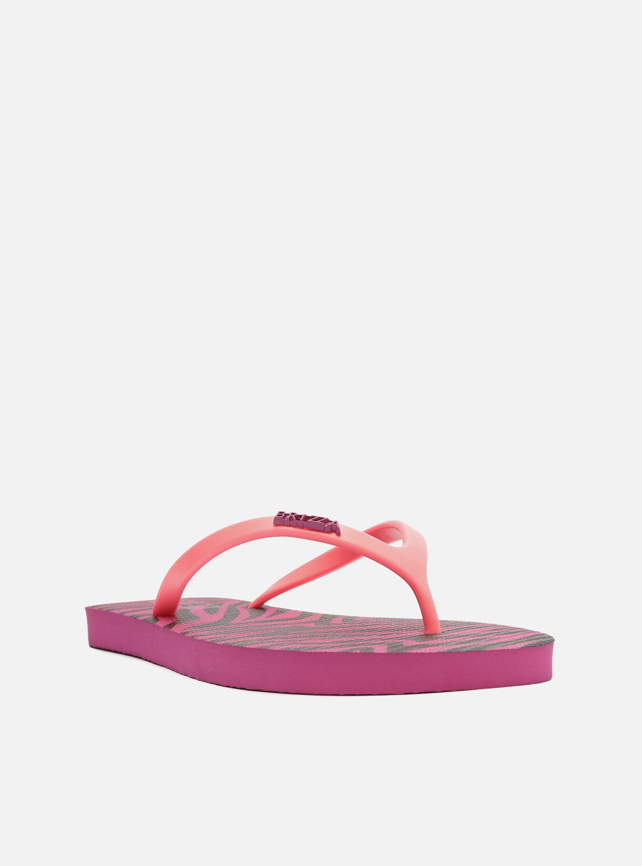 Chinelo de Dedo Multicolorido Estampa Brizza — foto 2