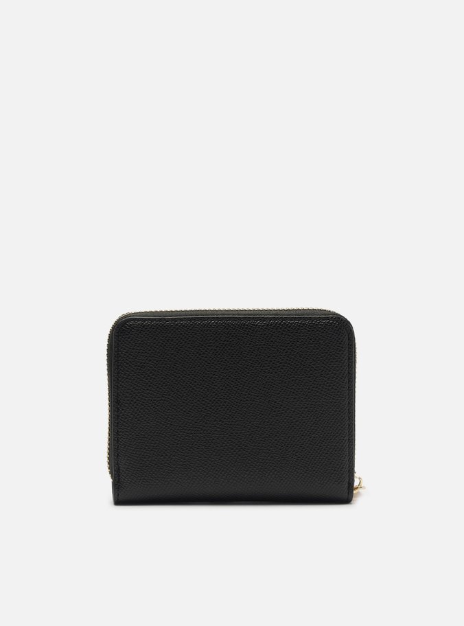 Carteira Preta Pequena Bolso Zíper