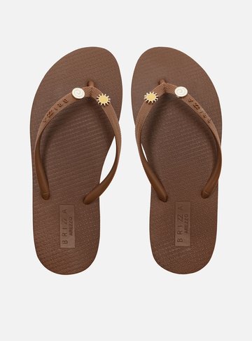 Chinelo de Dedo Marrom Easy Bacio Di Latte