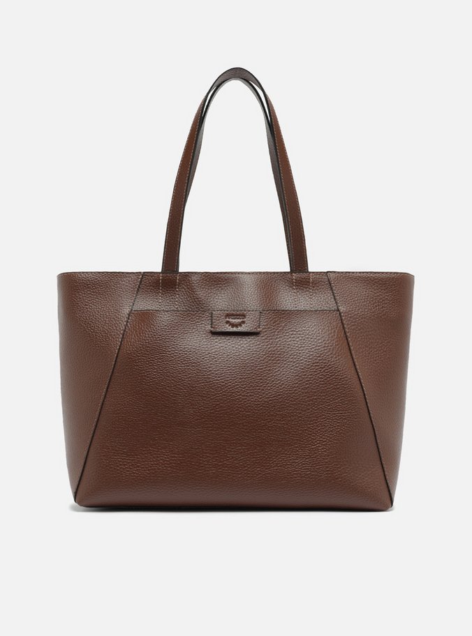 Bolsa Shopping Marrom Ligia Grande