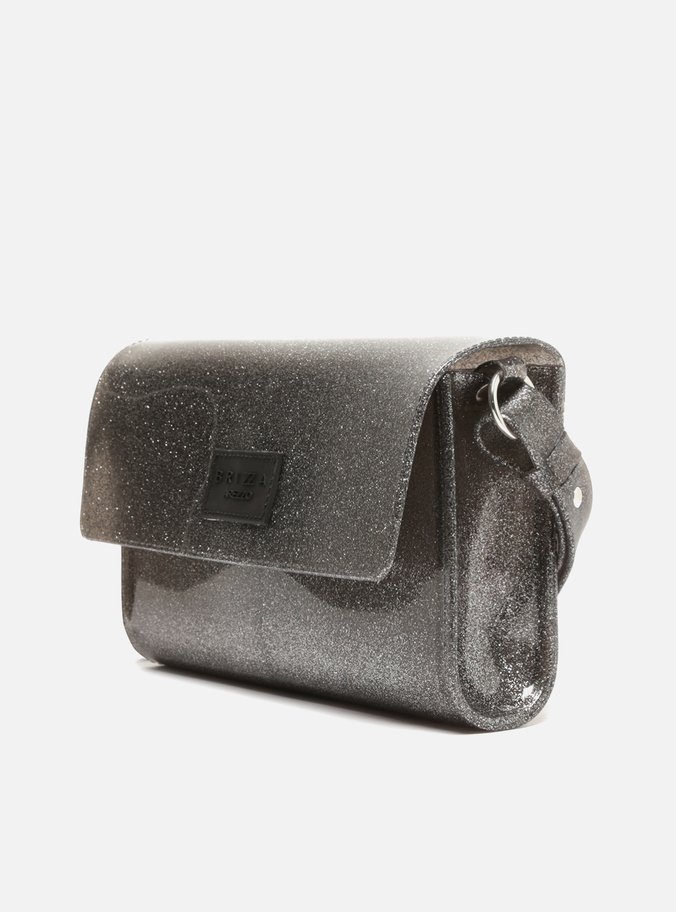 Bolsa Tiracolo Prata Glitter Millie Pequena Brizza