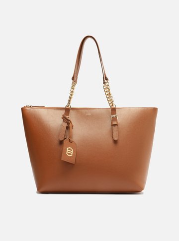 Bolsa Shopping Marrom Grande