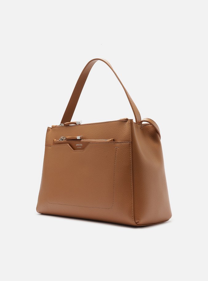 Bolsa Tote Marrom Clara Emilly Grande