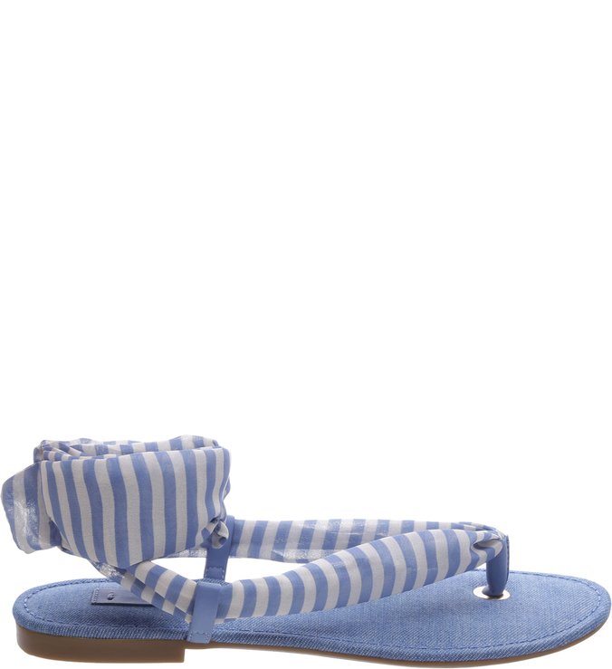 Rasteira Varadero Listras Azul