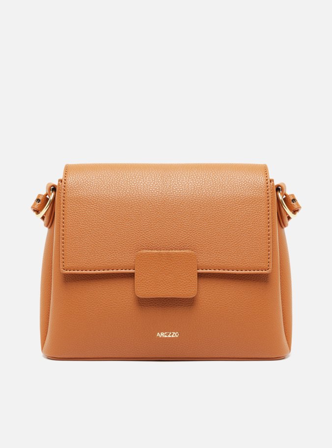 Bolsa Marrom Caramelo Tiracolo Média