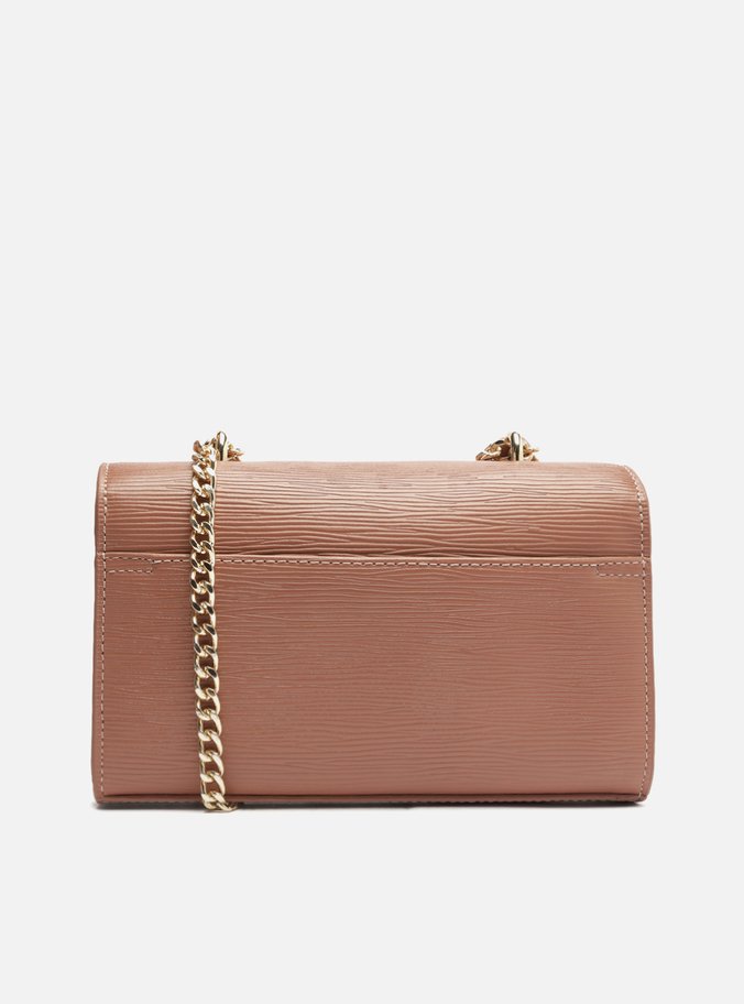 Bolsa Tiracolo Rosa Couro Abraccio Pequena