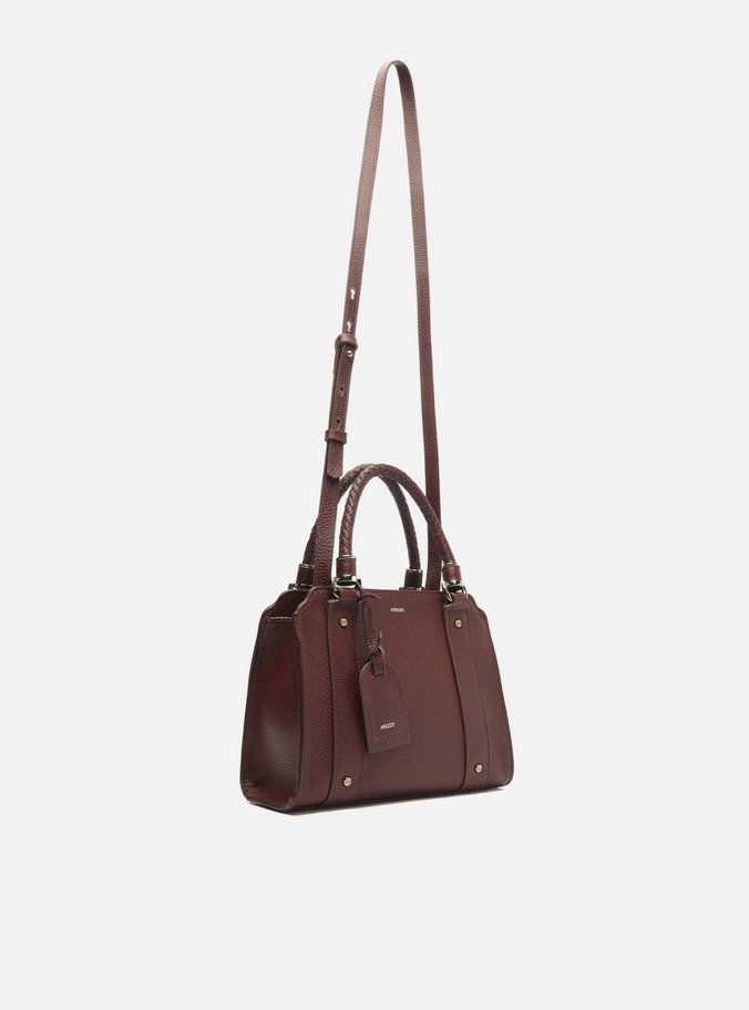 Bolsa Tote Vermelha Couro Piazza Média