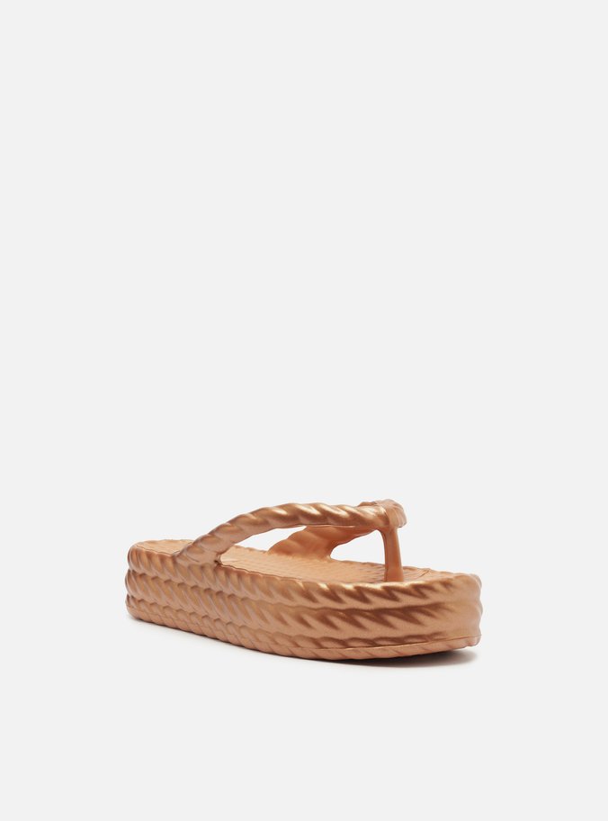 Sandália Marrom Flatform Marrocos Mid