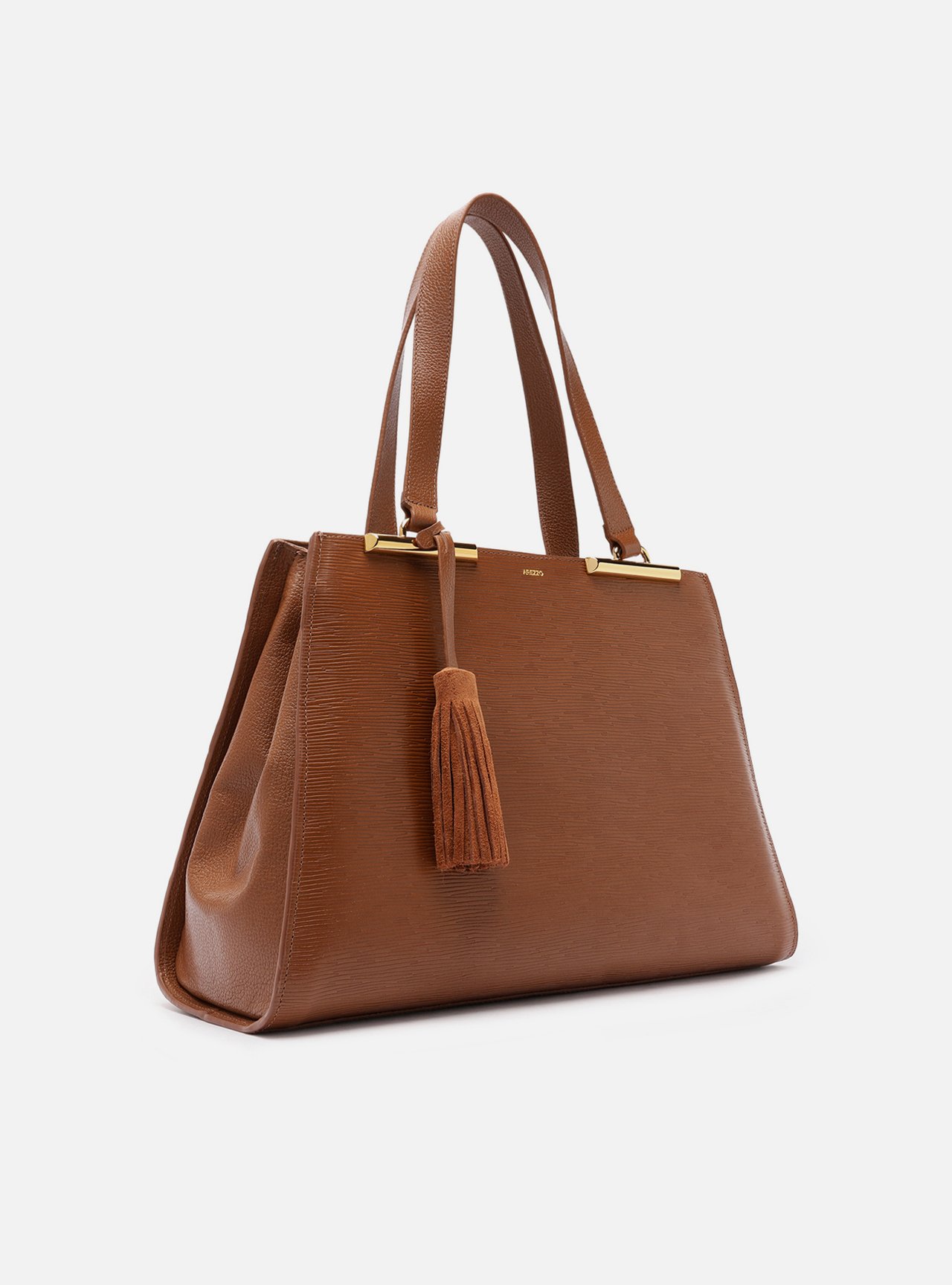 Bolsa Shopping Marrom Couro Jeni Grande — foto 5