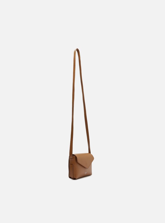 Bolsa Tiracolo Marrom Pequena Envelope