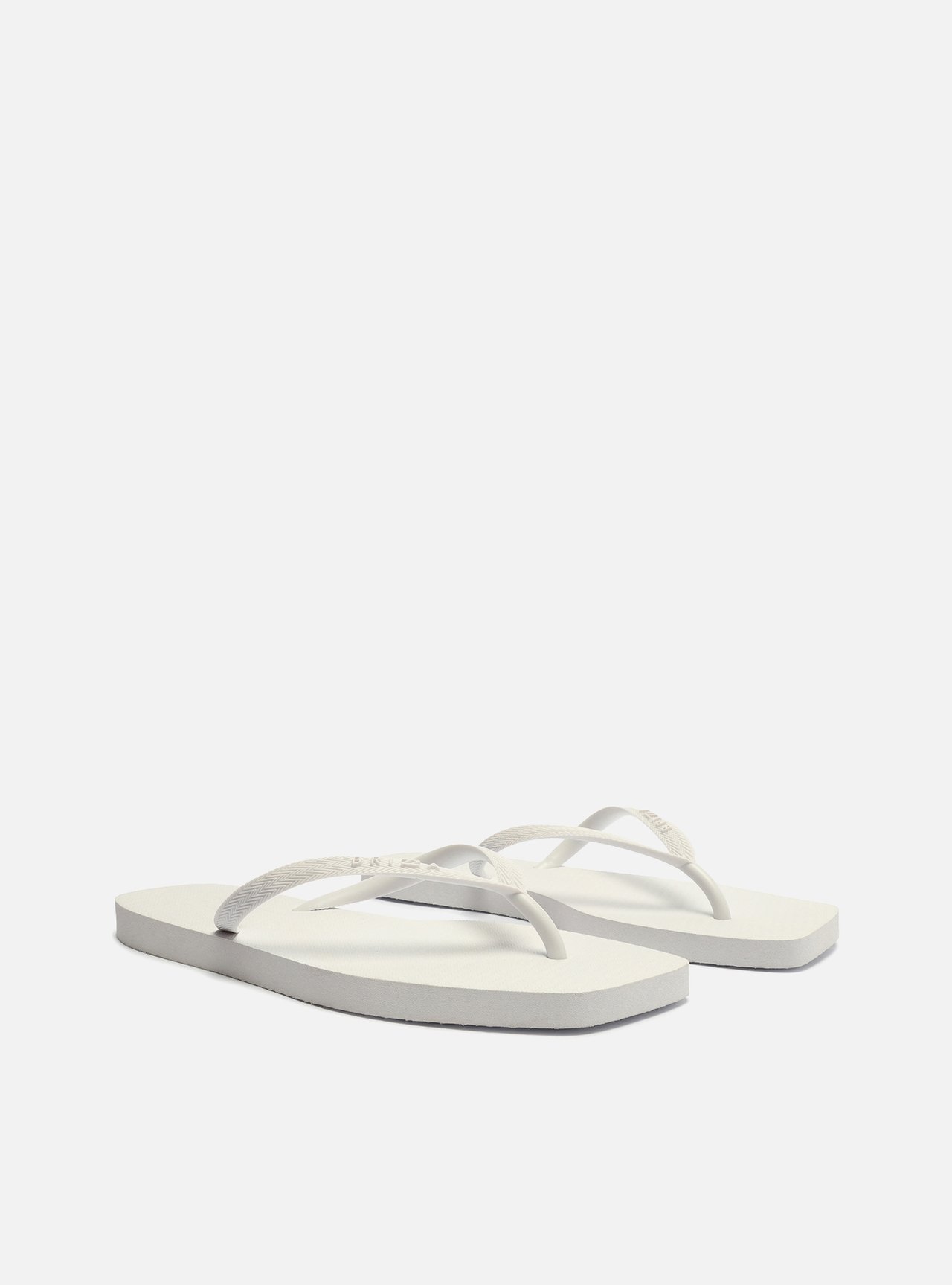 Chinelo de Dedo Branco Básico Square Brizza — foto 4