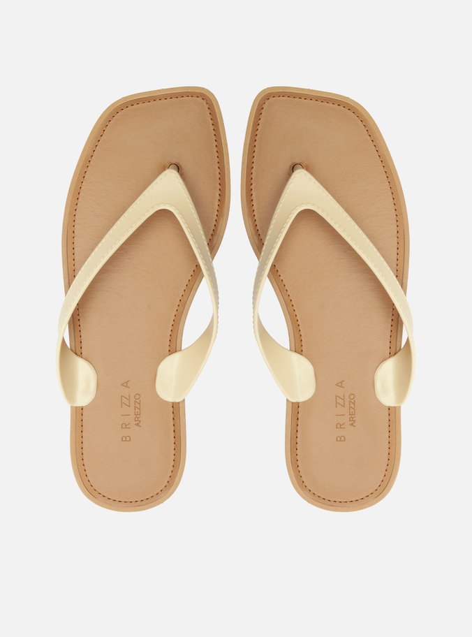 Chinelo de Dedo Branco Tira V Brizza