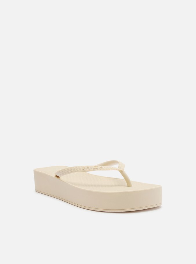 Chinelo Branco Flatform Mykonos Basics