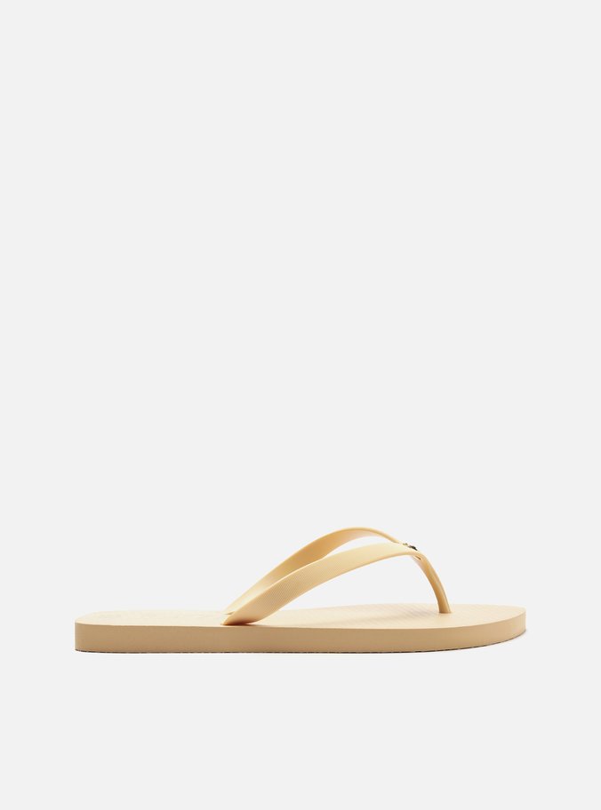 Chinelo de Dedo Bege Pedraria Brizza