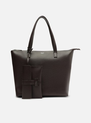 Bolsa Shopping Marrom Grape Mercato Grande