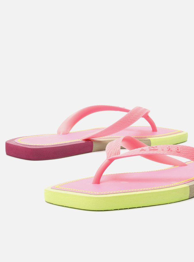 Chinelo de Dedo Rosa Square Color Brizza