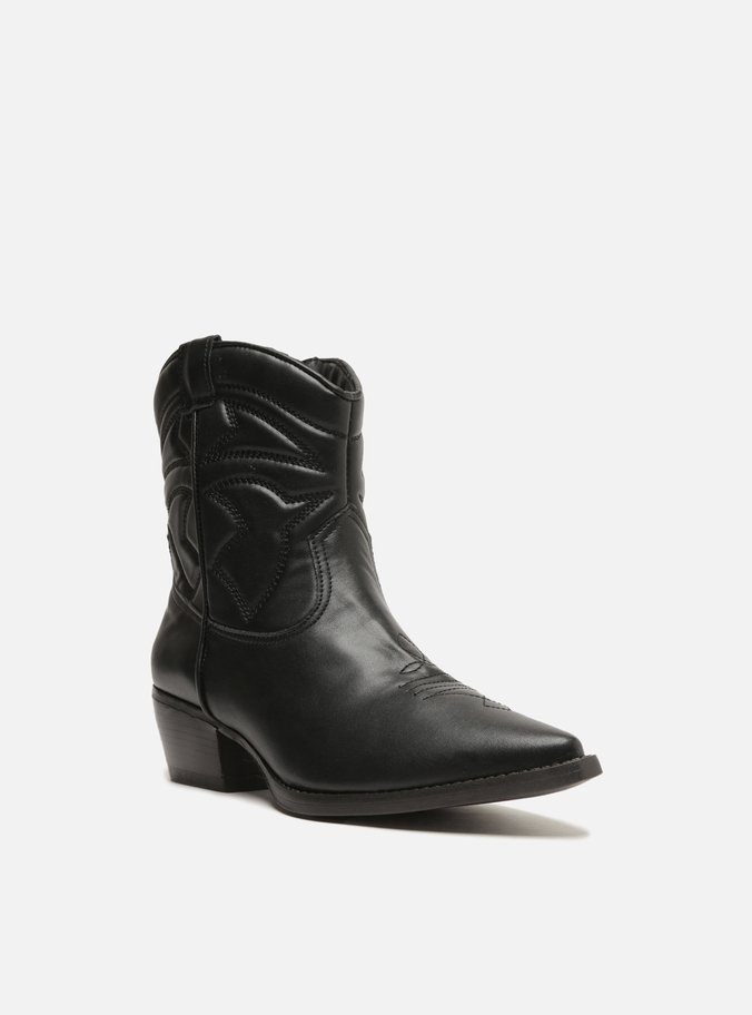 Bota Preta Cano Curto Western Easy