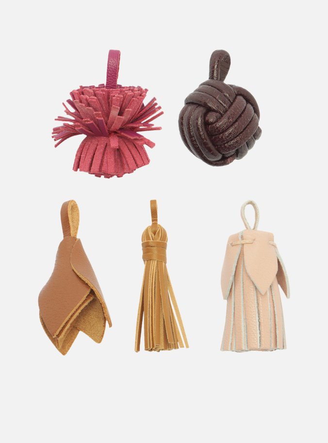 Conjunto Pingentes Couro 
