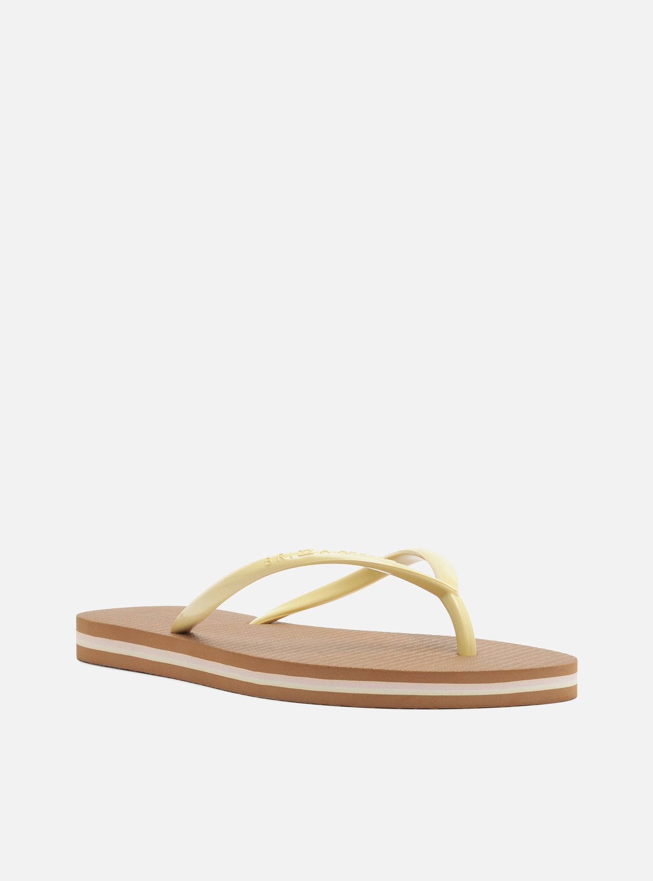 Chinelo de Dedo Branca Plataforma Tiras Brizza — foto 2