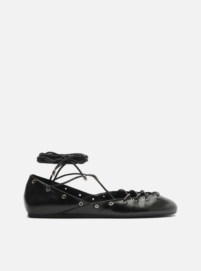Sapatilha Ballerina Preta Amarração