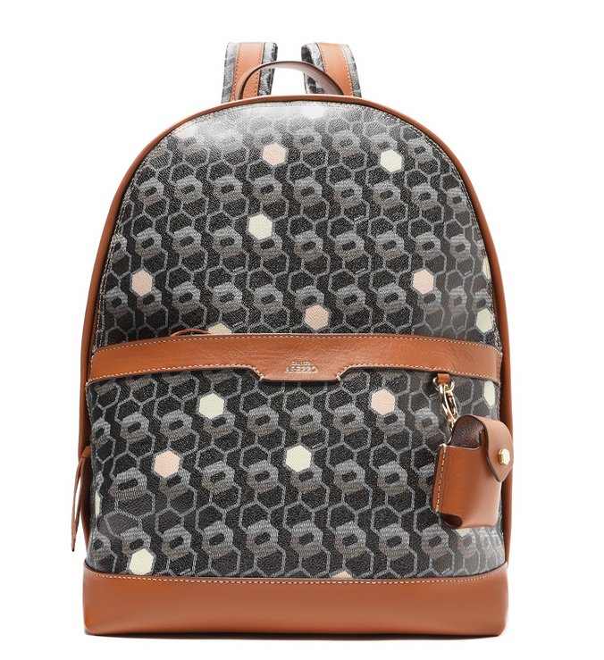 Mochila Preta Bee.ZZ Bari Grande Marrom
