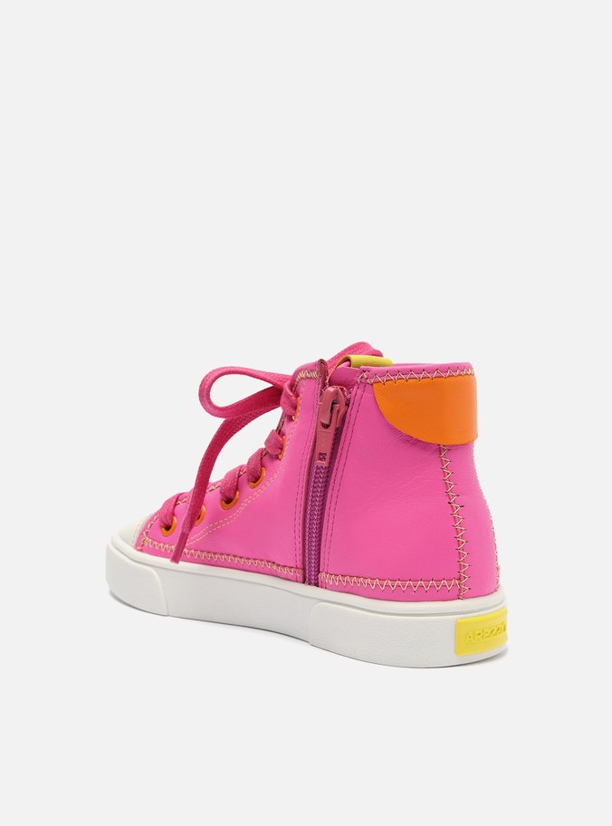 Tênis Infantil Rosa Pink Cano Alto