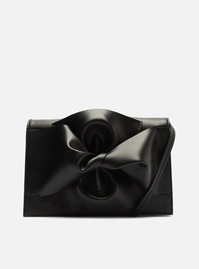 Bolsa Tiracolo Preta Grande Tiras Torcidas