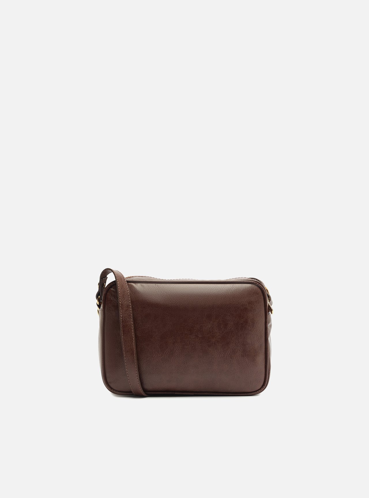 Bolsa Tiracolo Marrom Pequena Bolso Corrente — foto 3