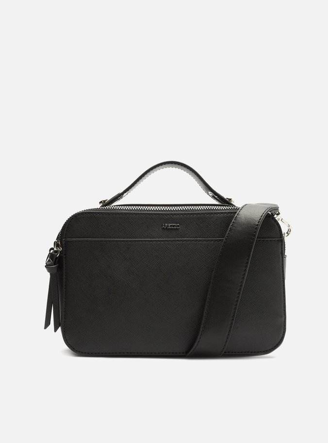 Bolsa Tiracolo Preta Média Alça Larga