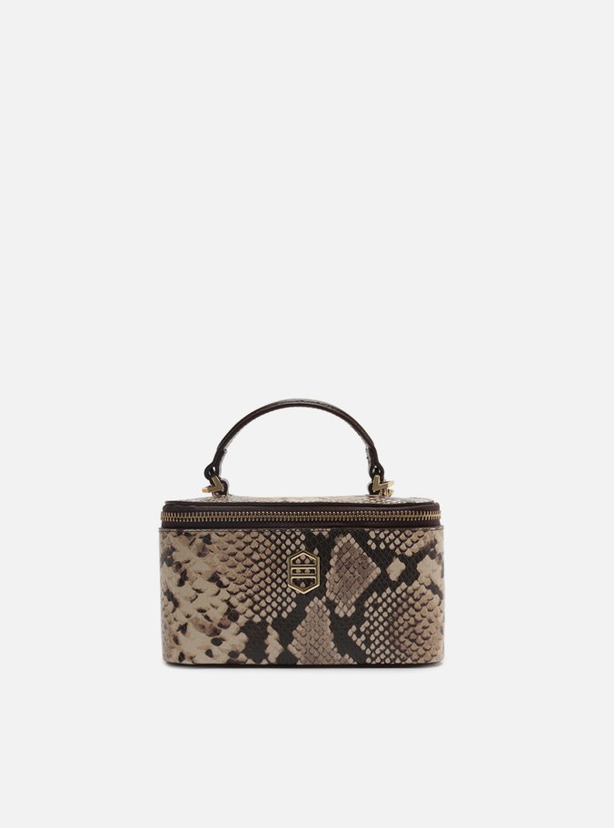 Bolsa Tiracolo Multicolorida Couro Pequena Snake Corrente