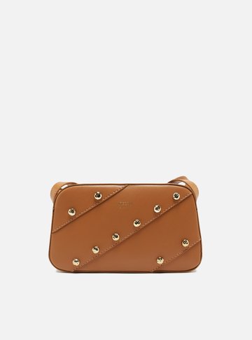 Bolsa Tiracolo Marrom Média