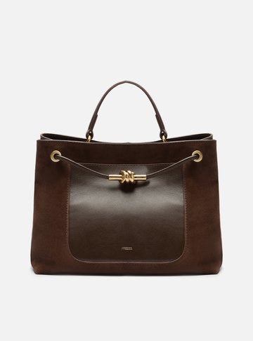 Bolsa Tote Marrom Couro Helena Grande