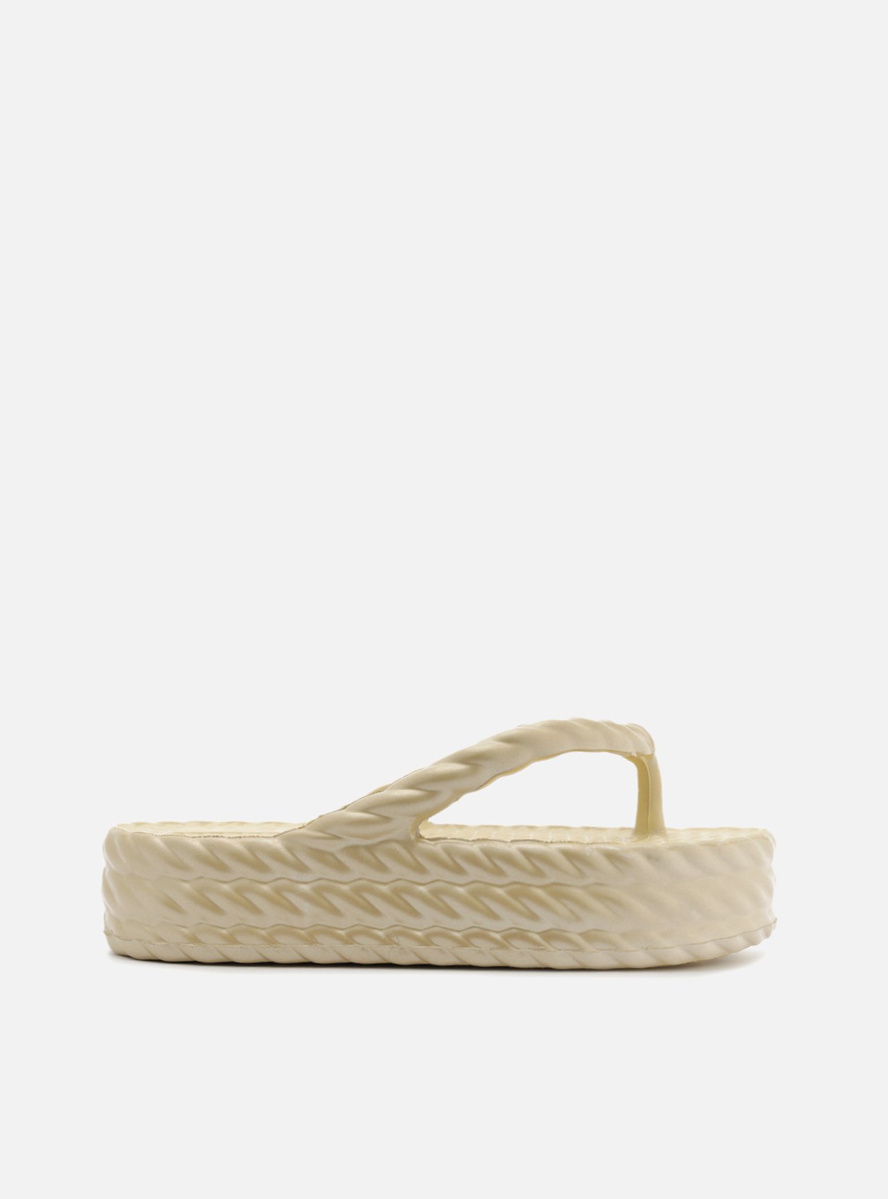 Sandália Dourada Flatform Marrocos Mid — foto 1