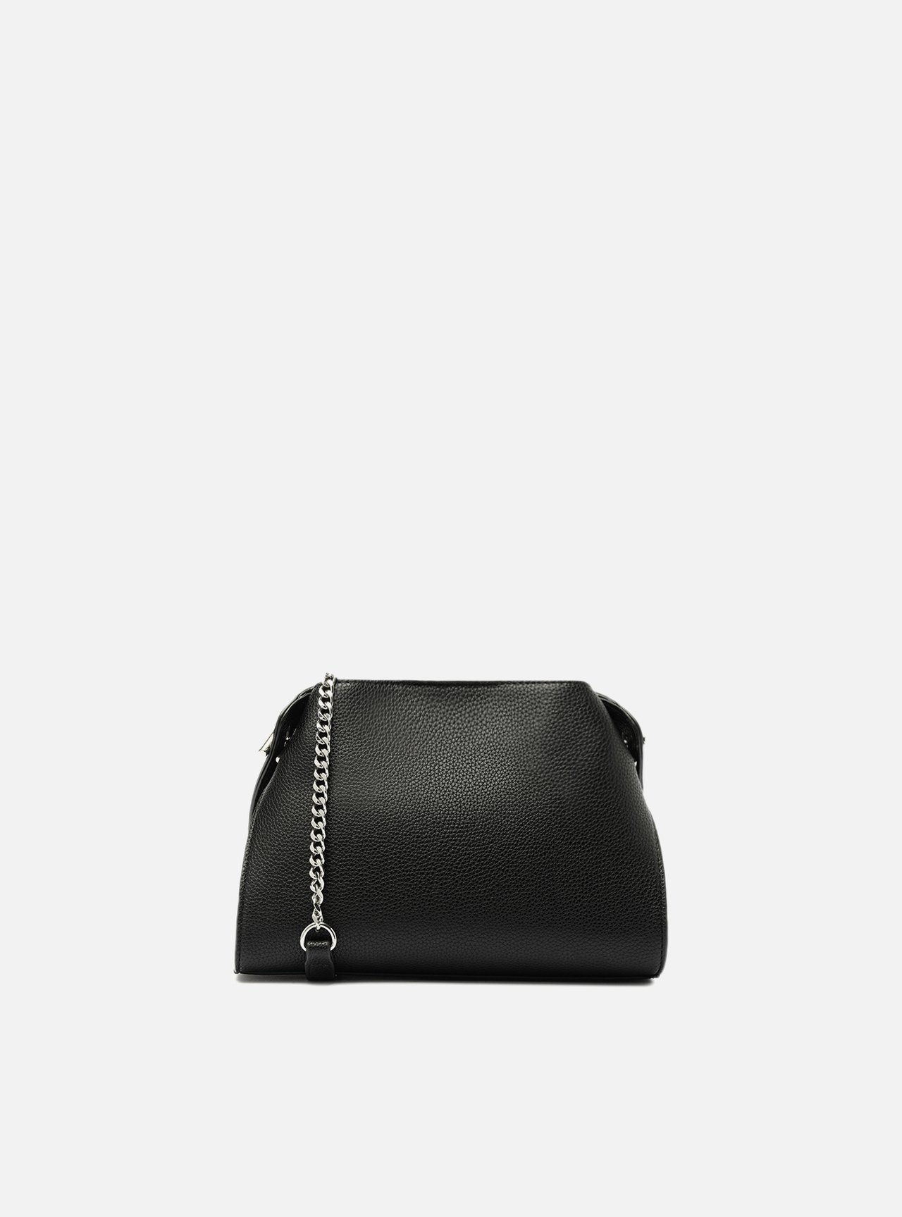 Bolsa Tiracolo Preta Média Corrente — foto 3