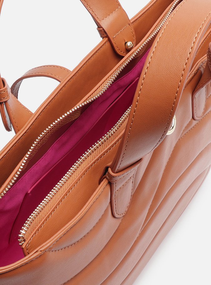 Bolsa Tote Marrom Matelassê Média