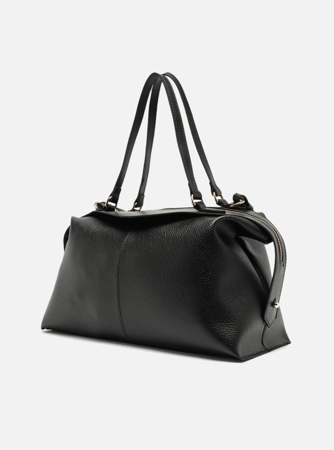 Bolsa Bowling Preta Grande Mix Texturas