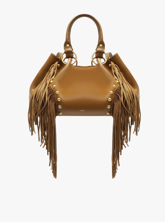 Bolsa Tote Marsom Couro Grande Rebites