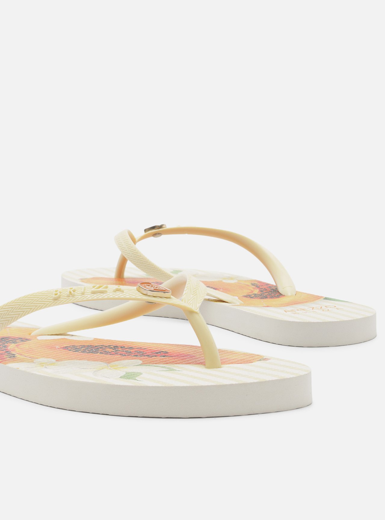 Chinelo de Dedo Amarela Plataforma Logo Brizza — foto 4