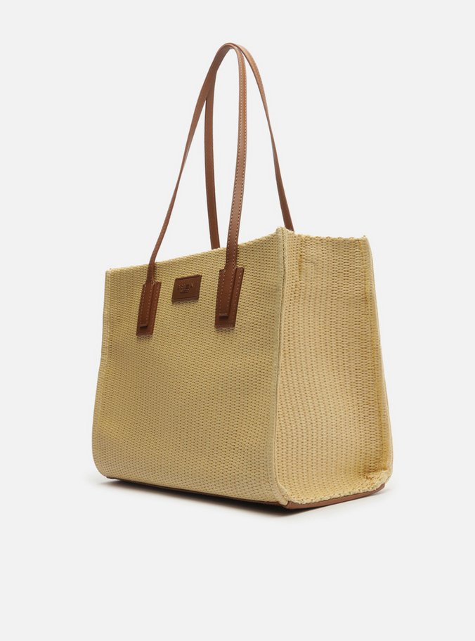 Bolsa Shopping Multicolorida Palha Brizza