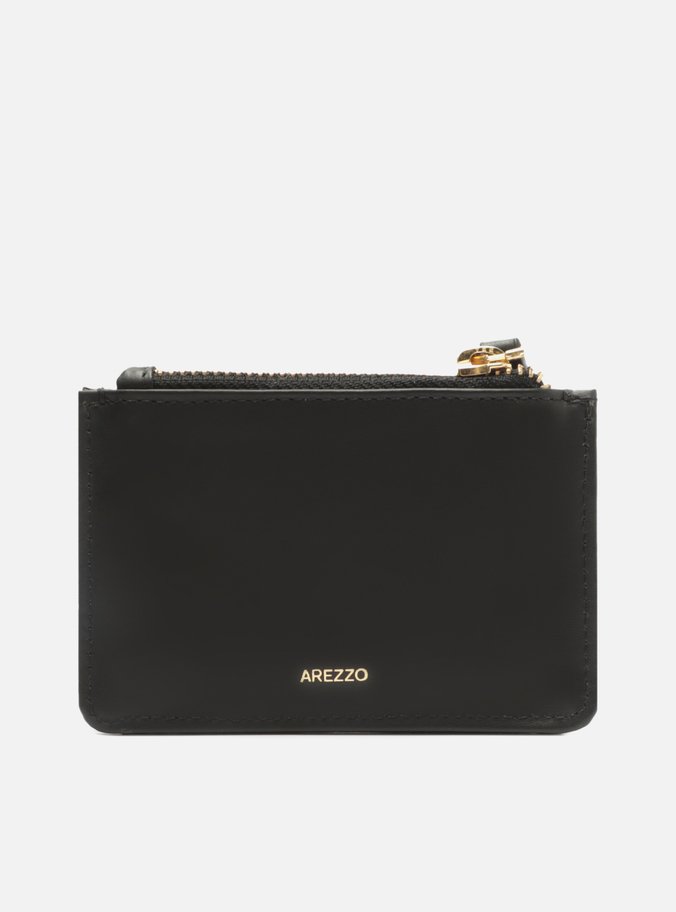 Porta-Cartões Preto Couro Bolso Coração