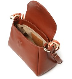 Bolsa Satchel Marrom Couro Loren Pequena Bolsa Satchel Marrom Couro Loren Pequena