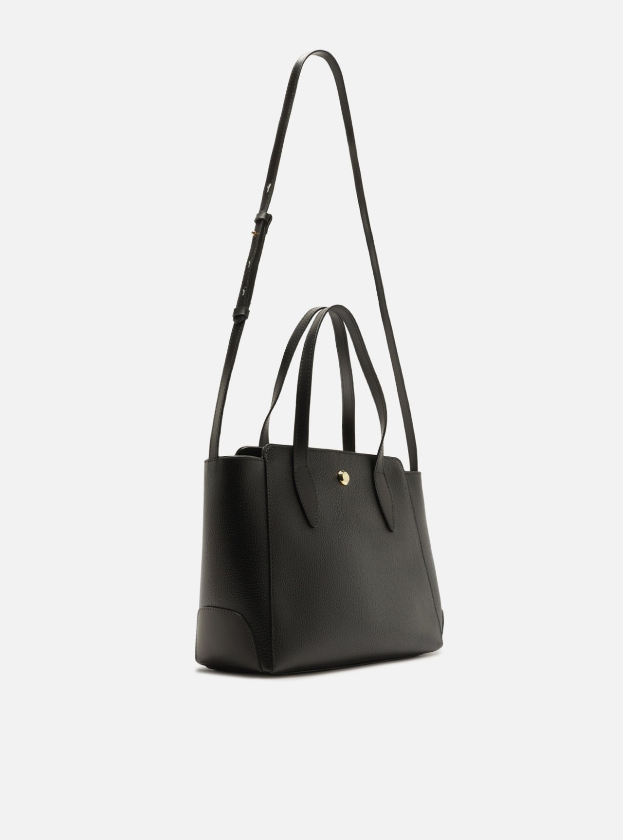 Bolsa Tote Preta Média Metais — foto 5