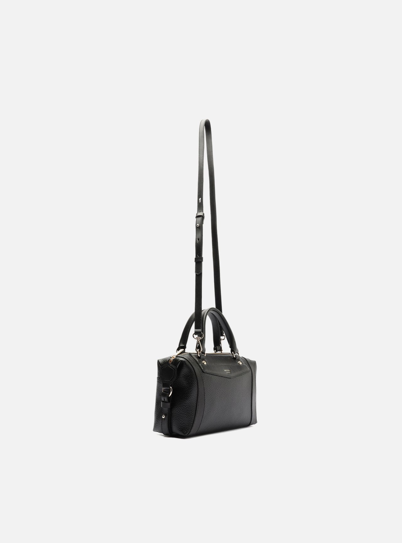 Bolsa Tiracolo Preta Pequena Detalhe Moldura — foto 5