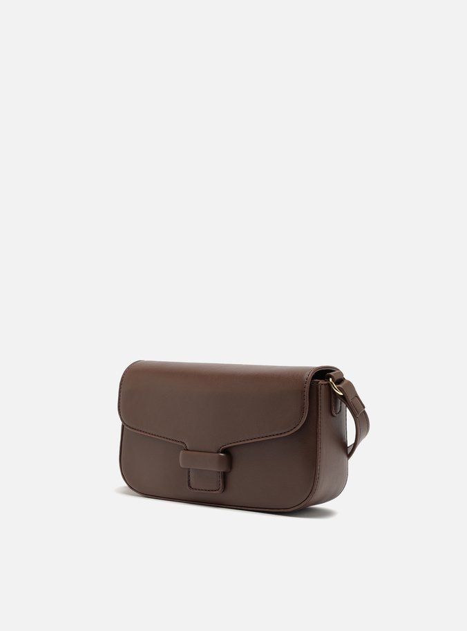 Bolsa Tiracolo Marrom Pequena