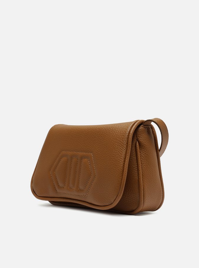 Bolsa Tiracolo Marrom Média