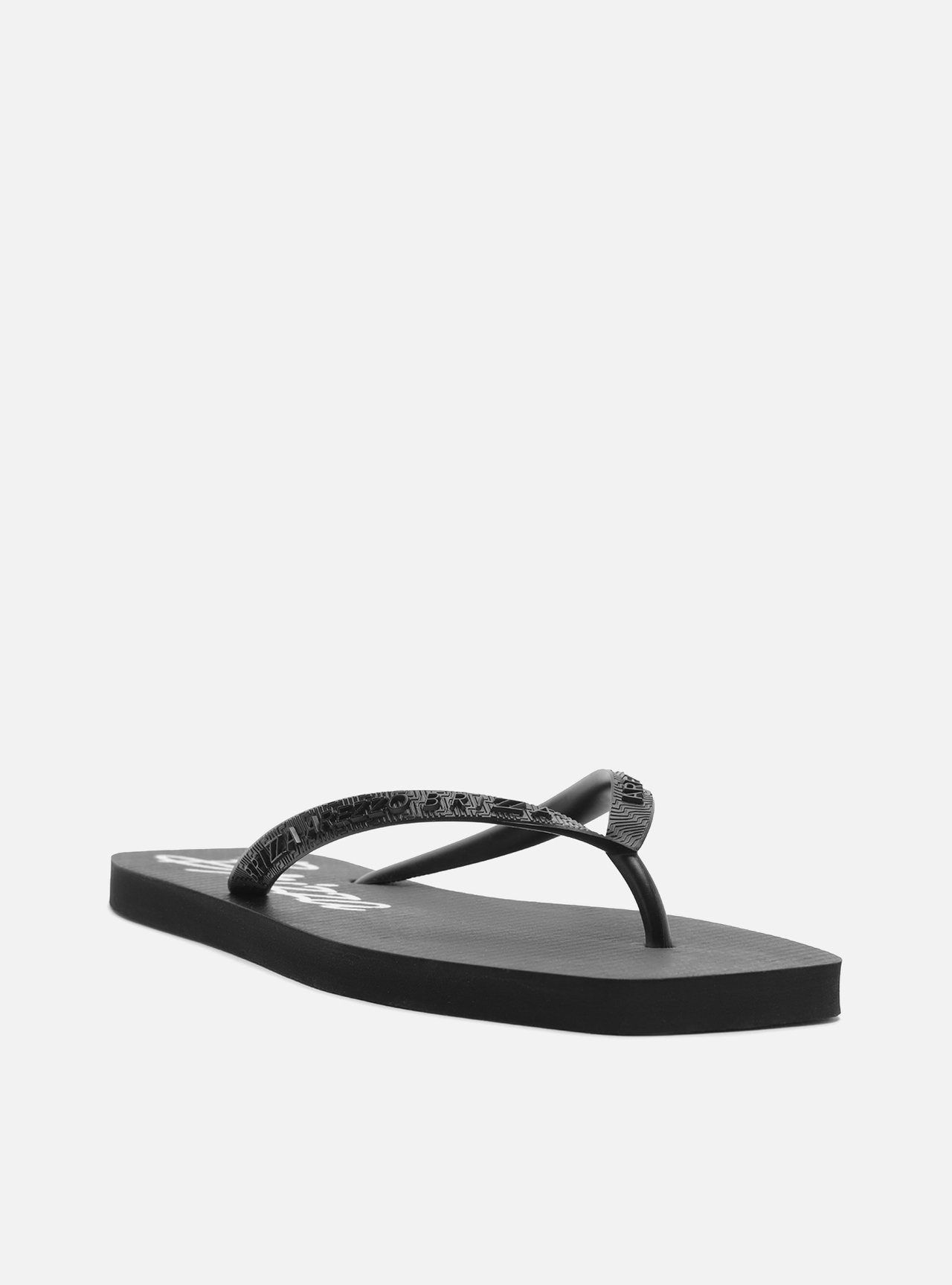 Chinelo de Dedo Preto Flatform Brizza — foto 2